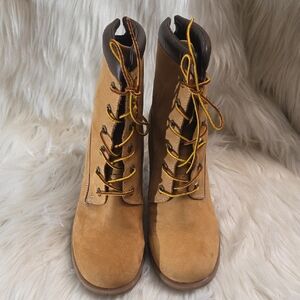 Timberland Brown Lace-Up Women's Boots